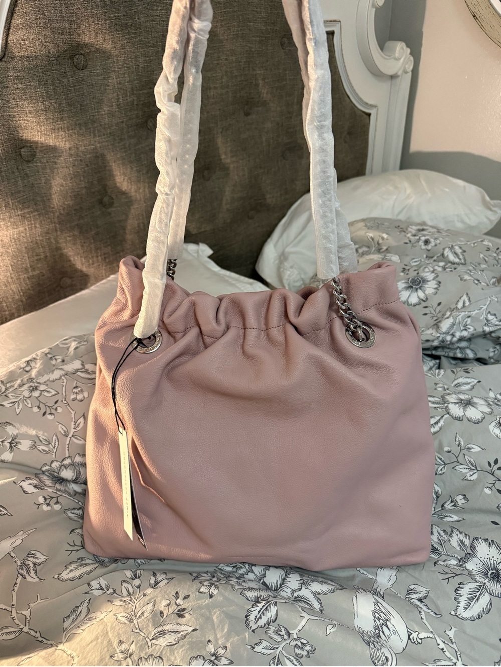 Aimee kestenberg tribecca chain tote tea rose pink NWT